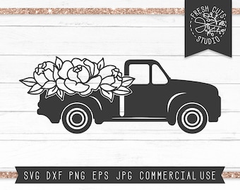 Download Flower Truck Svg Etsy