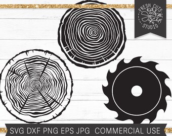 Wood Slice Svg Etsy