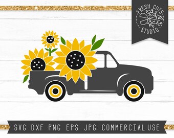 Free Free 165 Truck With Sunflowers Svg SVG PNG EPS DXF File