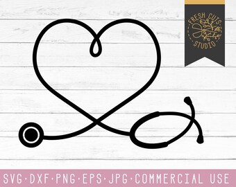 Download Stethoscope svg | Etsy