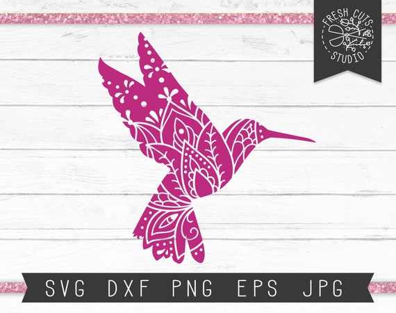 Download Mandala Hummingbird Svg Cut File Design For Cricut And Etsy