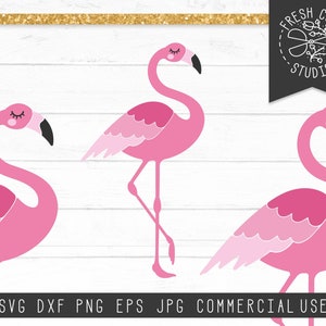 Flamingo Svg Design for Cricut, Silhouette, Instant Download, Flamingo Cut File, Clip Art, Cute Pink Flamingo Clipart, Tropical Summer Bird
