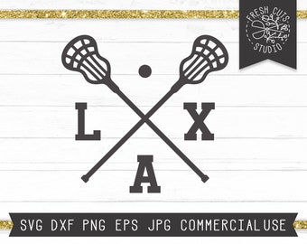 Lacrosse Shirt Design Instant Download, Lacrosse SVG Cut File per Cricut, Lacrosse Sticks, LAX svg, Lacrosse Team svg dxf png jpg
