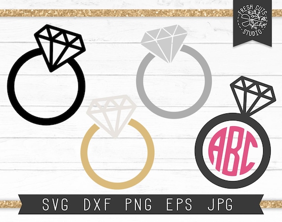 Download Diamond Ring Svg Bundle Cut File For Cricut Silhouette Etsy