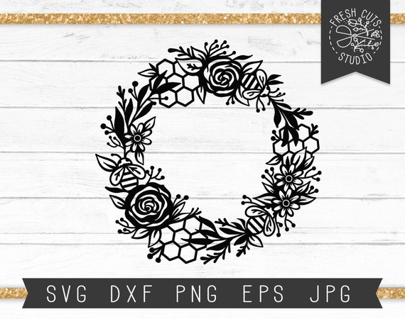 Free Free Bee Wreath Svg
