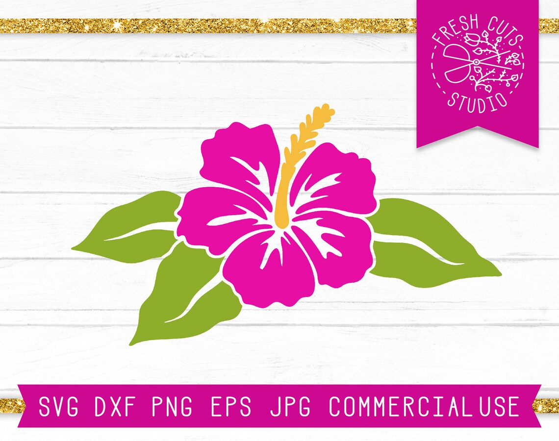 Hawaiian Flower Svg Hibiscus SVG File Hibiscus Clipart | Etsy