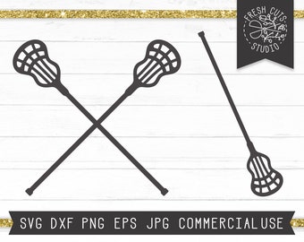Lacrosse SVG File Instant Download, Lacrosse Silhouette Svg, Lacrosse Cut File per Cricut, Lacrosse Stick Svg Clipart, Lacrosse Sticks Cross