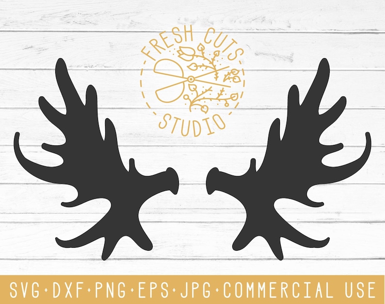Download Moose Antler Svg Cut Files Moose Antler Clipart Design | Etsy