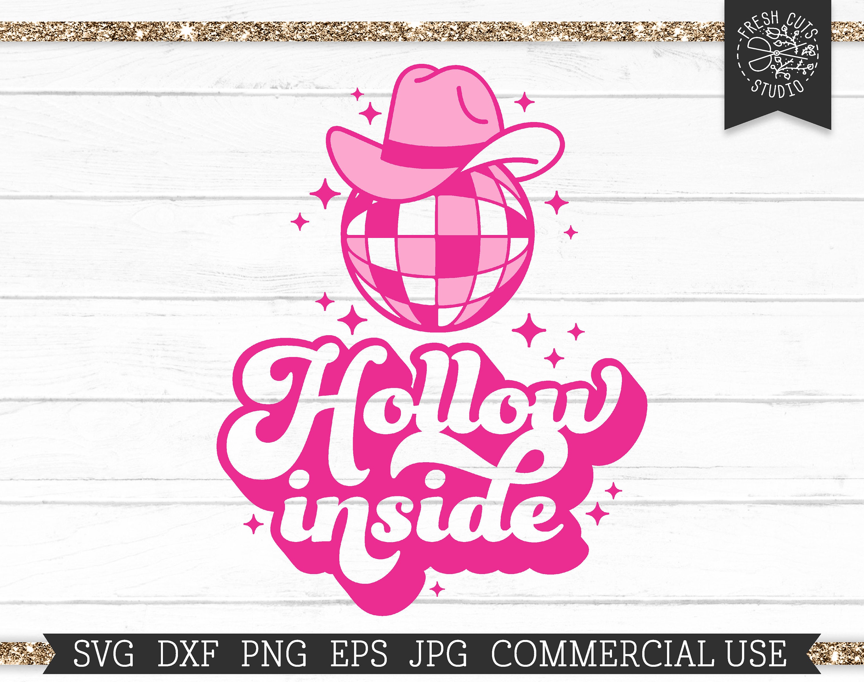 Hollow Inside Disco Ball SVG Cowboy Hat Country Western Trendy SVG Cut file  pour Cricut, Silhouette, Pink October, Line Dancing, Dépression -   France