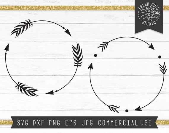 Download Arrow Wreath Svg Cut Files for Cricut Instant Download Arrow | Etsy