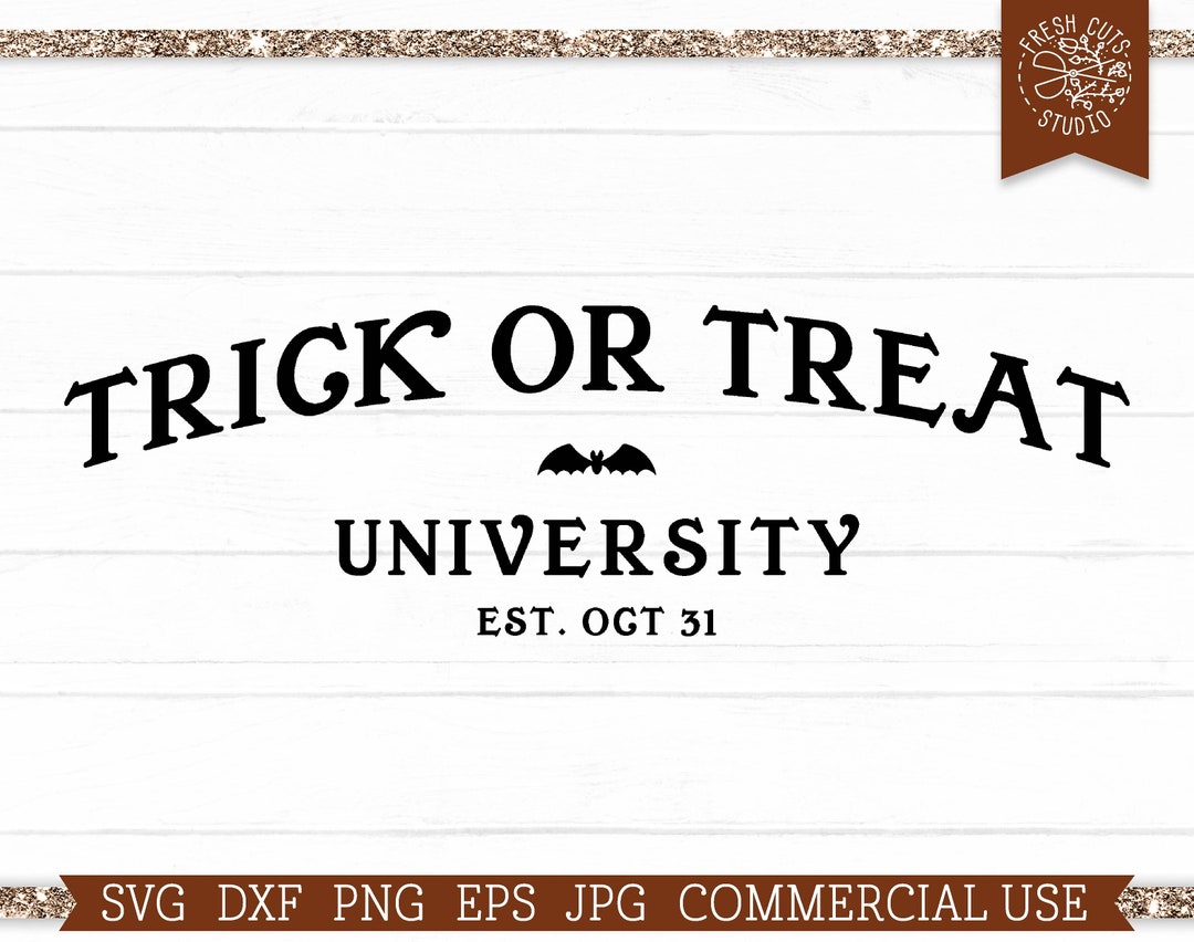 Trick or Treat SVG for Halloween Cut File for Cricut - Etsy
