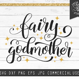 Fada Madrinha SVG Corte Arquivo Download Instantâneo Design Digital para Máquinas de Corte Cricut, Silhueta, Mamãe Mamãe Svg, Tia Svg, Madrinha PNG