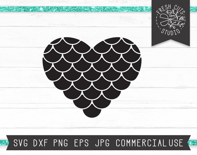 Free Free Mermaid Scale Heart Svg 759 SVG PNG EPS DXF File