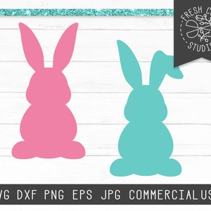 Bunny Rabbit SVG Instant Download, Rabbit svg, Rabbit Silhouette, Bunny Silhouette Svg, Easter Bunny Svg for Cricut, Bunnies SVG dxf png