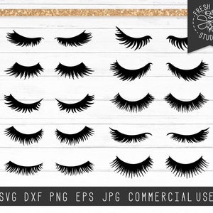 Eyelashes Svg Cut Files for Cricut, Silhouette, Instant Download, Lash Bundle, Svg Bundle, Beauty, Lash Extensions, False Lashes clipart png