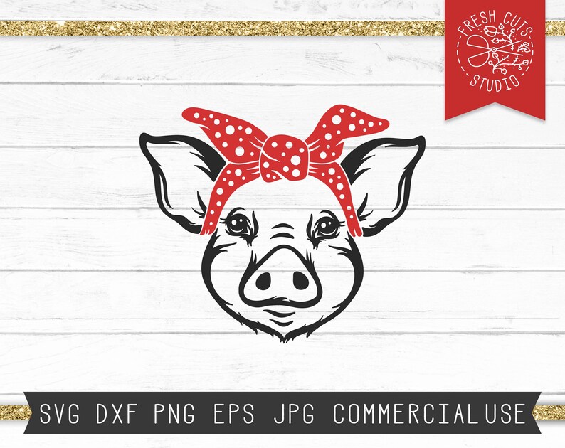 Download Pig SVG File Pig Face Svg Pig Cut File for Cricut Pig with ...