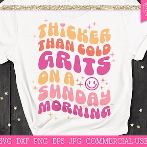 Dikker dan koude grits SVG grappig citaat svg gesneden bestand voor Cricut, silhouet, retro svg, curvy vrouwen, body positivity svg, inspirerende svg