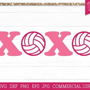 Volleyball SVG, XOXO SVG Plotterdatei, Volleyball Mom Svg, Volleyball Shirt svg, Valentine Volleyball Shirt, Volleyball Sublimation Png Clipart
