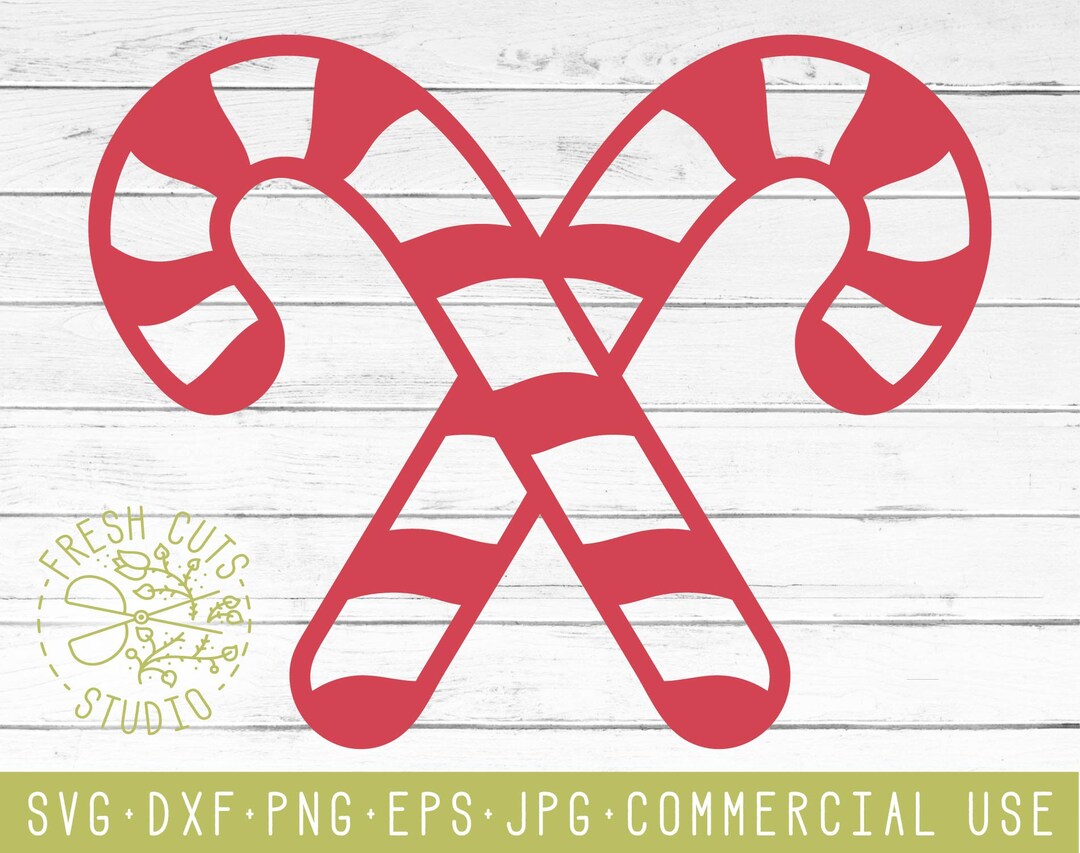 Candy Cane Christmas Design SVG, Instant Download Design for Cricut or ...