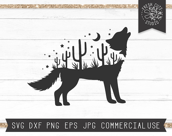 Download Cactus Svg File Instant Download Desert Svg Coyote Svg Etsy