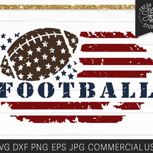 American Football Flag SVG Cut file for Cricut, Distressed Football Png Sublimation, Football Shirt Design, Football Flag, American Flag svg