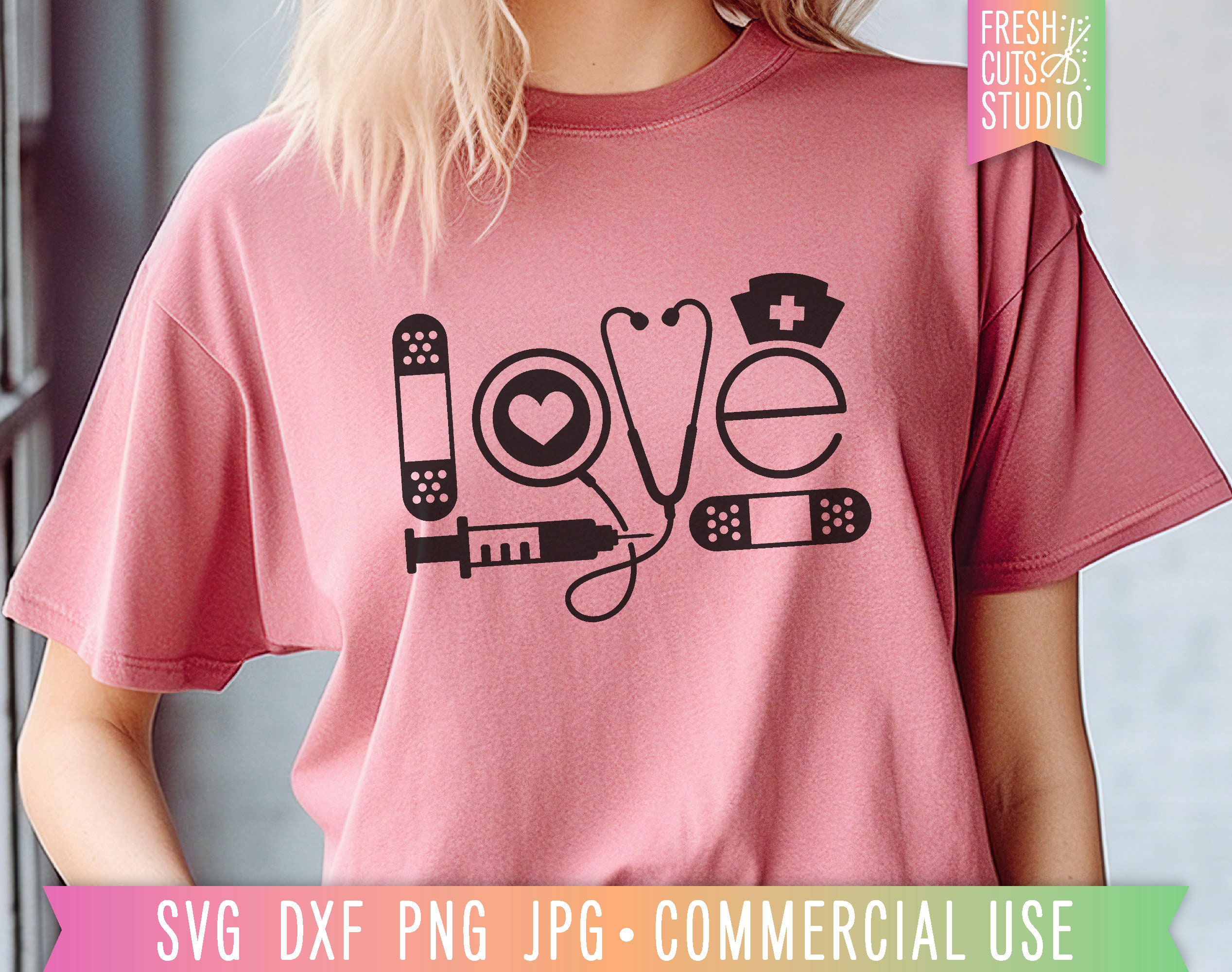 Nurse SVG Bundle, Floral Nurse Cut Files for Cricut, Nurse PNG, Nurse ...