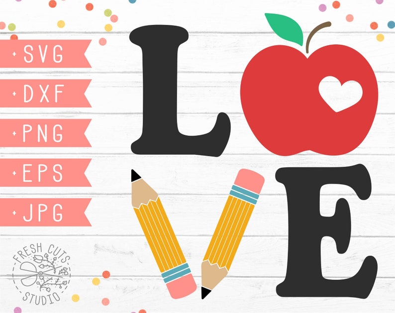 Download Teacher SVG File for Cricut Silhouette File Pencil svg | Etsy