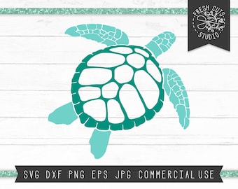 Sea Turtle SVG Cut File Instant Download, Sea Turtle Clip Art, Files for Cricut, Beach Silhouette SVG, Turtle Svg Dxf Png Jpg, Ocean Clipart