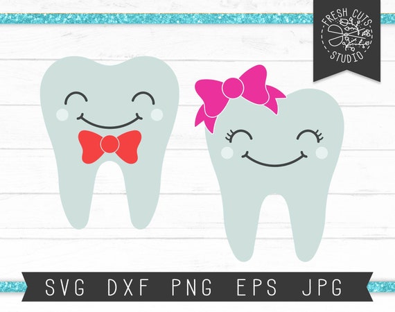 Tooth Svg Cut File Instant Download Tooth Clipart Girl Tooth Etsy