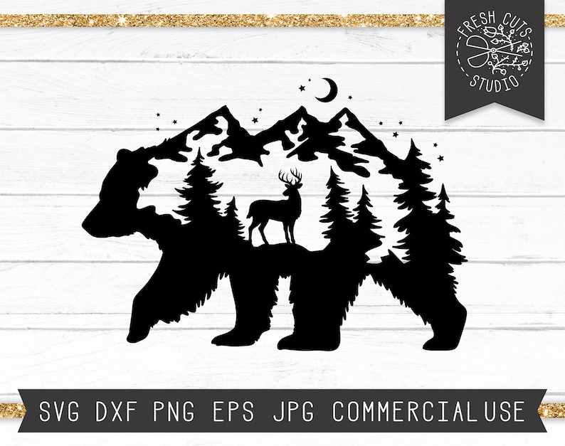 Free Free 184 Mountain Bear Svg SVG PNG EPS DXF File