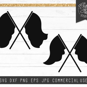 Color Guard SVG Cut File, Color Guard Flags SVG, Flag Svg, Marching Band Svg, Instant Download Digital Design File for Cricut Silhouette Png