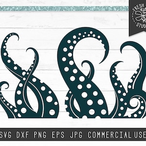 Tentacles SVG Cut File Design for Cricut, Silhouette, Instant Download, Octopus SVG, Cthulhu, Sea Monster SVG, Tentacle Svg, Png, Dxf, Jpg