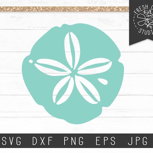 Sand Dollar SVG Cut File Instant Download, Sand Dollar Cut Files for Cricut, Beach Silhouette Svg, Die Cut File, Shell Svg Dxf Png Jpg Eps