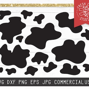 Cow Spots SVG File Instant Download, Cow Print Svg, Cow Print Cut File for Cricut, Silhouette, Cameo, Cow Pattern Svg Dxf Png, Animal Spots