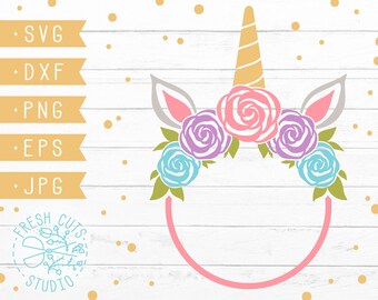 Unicorn Circle Monogram Free SVG Files - LinkedGo Vinyl