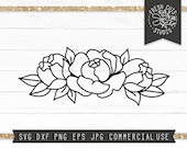 Flower Svg, Flowers SVG Instant Download, Floral svg Cut file for Cricut, Flower Bouquet svg, Flower Swag svg, Rose Svg, Hand Drawn Flowers