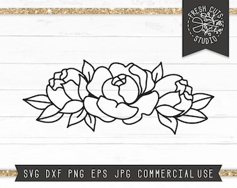 Flower Svg, Flowers SVG Instant Download, Floral svg Cut file for Cricut, Flower Bouquet svg, Flower Swag svg, Rose Svg, Hand Drawn Flowers