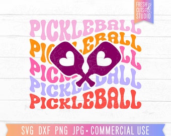 Trendy Pickleball SVG png, Cute Pickleball Designs, Pretty Pickle svg, pickleball player svg, pickle svg, pickle png, pickleball cut files