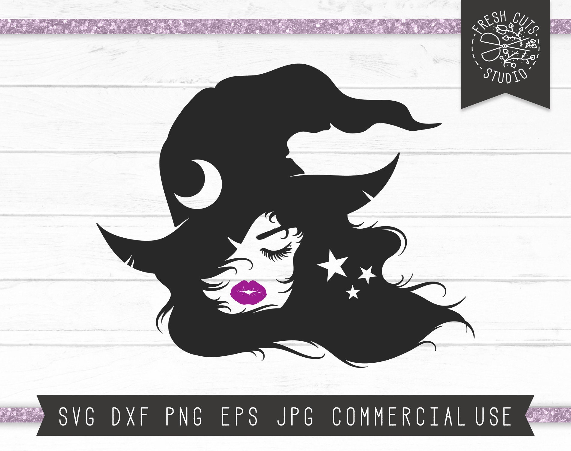 Witch SVG Cut File Design Instant Download Witch Face SVG | Etsy