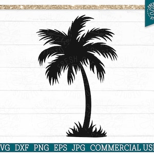 Palm Tree SVG Cut File for Cricut Single Palm Tree Silhouette - Etsy