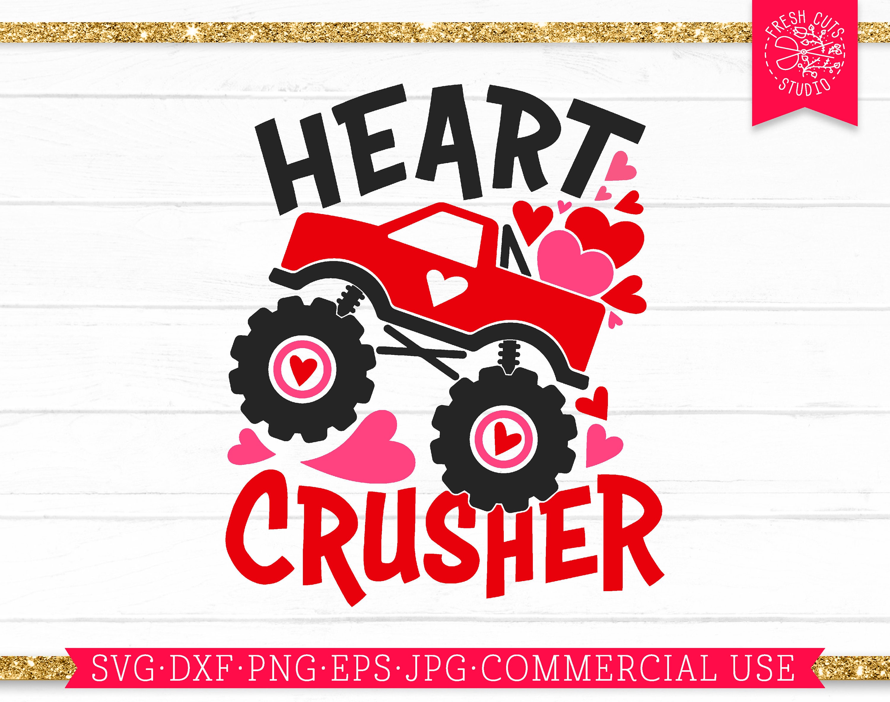 Heart Crusher SVG Valentine Svg Valentines Day Cut File - Etsy