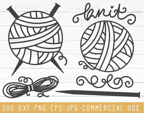 Download Knitting Yarn Ball Svg Design Cutting Files Instant Download Etsy