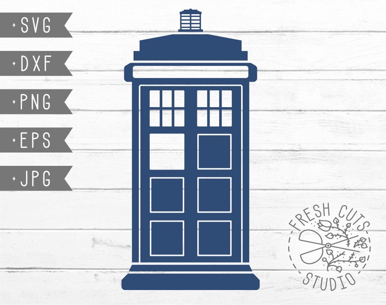 Download Police Box SVG Silhouette Designs Instant Download Who Dxf | Etsy