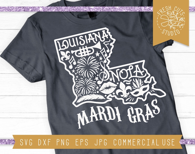 mardi gras louisiana svg