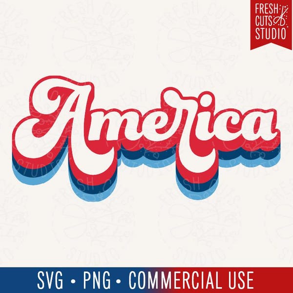 America SVG Retro Vintage 4th of July Cut file for Cricut and Silhouette, Fourth of July Independence Day, Patriotic Mama, USA, dxf png eps