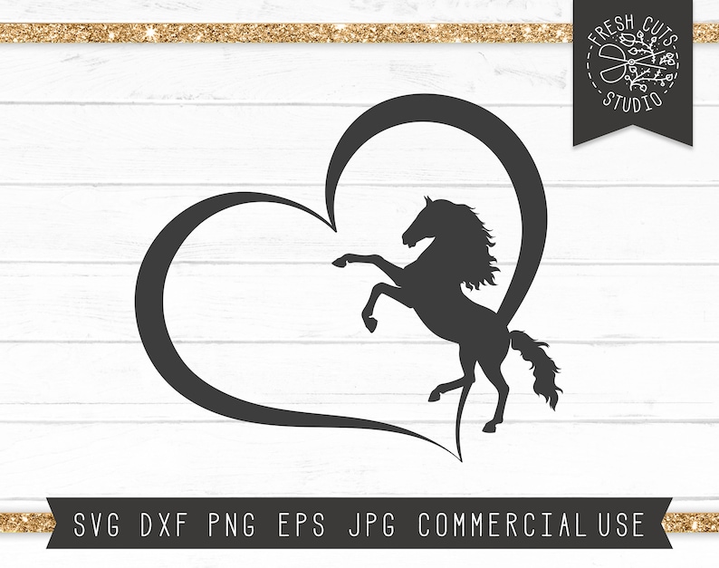 Download Cavallo Cuore SVG Instant Download Cavallo Svg File ...