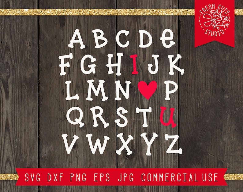 Download ABC I Love You Svg Cut File for Cricut ABC Svg Alphabet ...