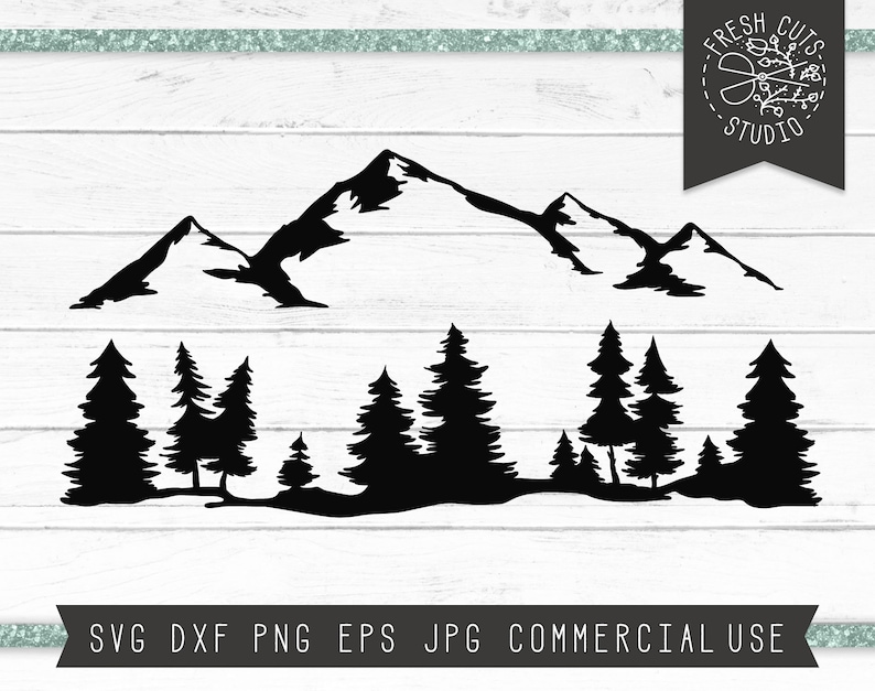 Free Free 203 Silhouette Mountain Range Svg SVG PNG EPS DXF File