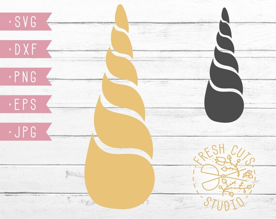Download Unicorn Horn SVG Clipart Silhouette Cut Files for Cutting ...