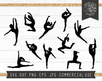 Dance SVG Cut File for Cricut, Dancers Svg, Dancer Silhouettes svg, Dance Team Svg, Dancer Clipart, Instant Download Dance Silhouette SVG